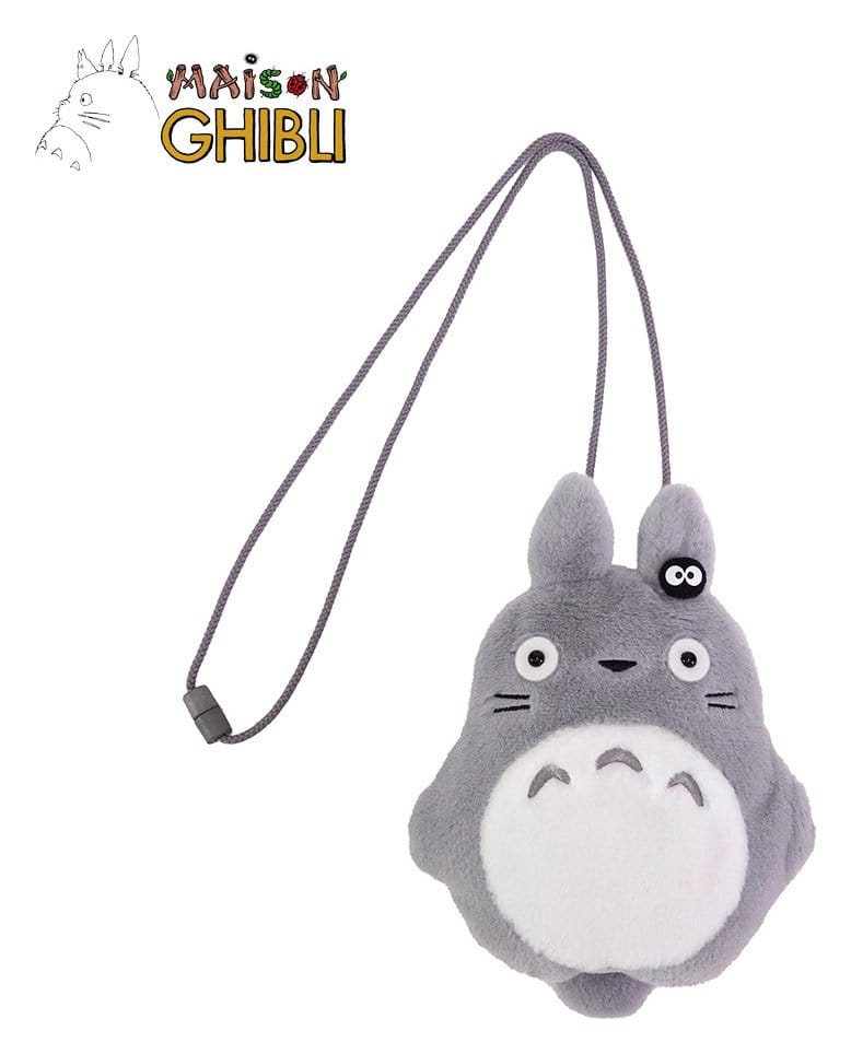 My Neighbor Totoro Plush Pouch with strings Big Totoro 20 x 15 cm 3760372331788