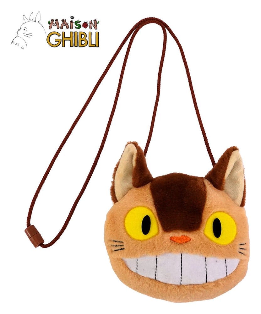 My Neighbor Totoro Plush Pouch with strings Catbus 15 x 14 cm 3760372331764