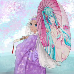 Hatsune Miku Paper-Parasol Miku  8720828183427