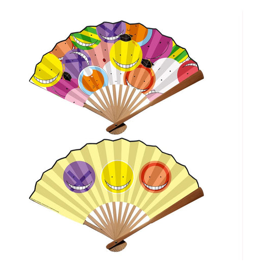 Assassination Classroom Folding Fan Koro-sensei Sticker Bomb Style 8721126700453