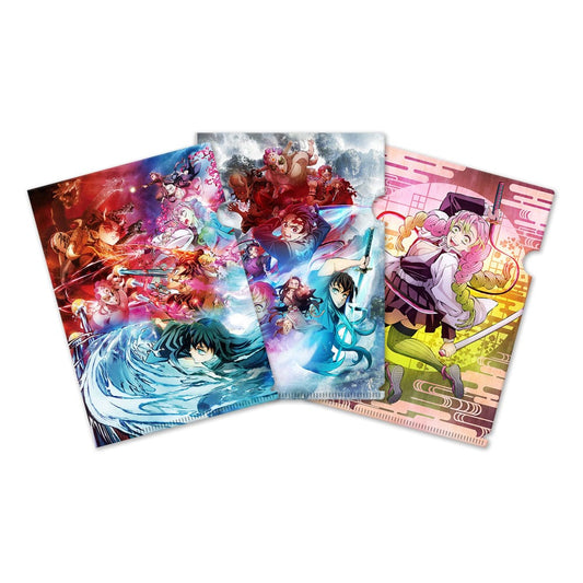 Demon Slayer: Kimetsu no Yaiba Clearfile 3-Set 01     8721126700873