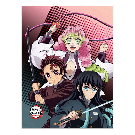 Demon Slayer: Kimetsu no Yaiba blanket Tanjiro, Mitsuri, Muichiro 120 x 160 cm 8721126701597