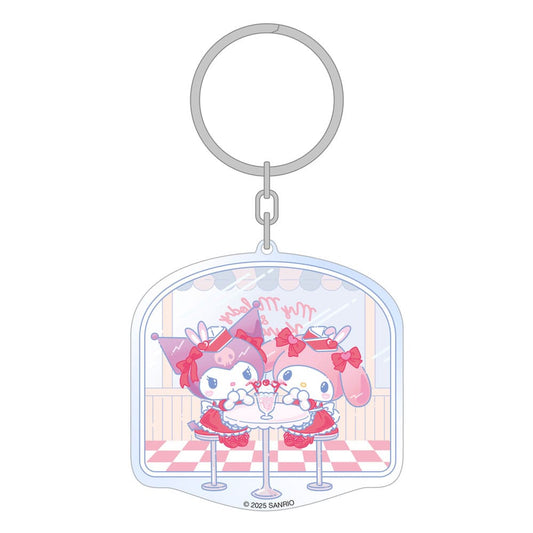 Sanrio Acrylic Keychain Hello Kitty & Friends American Diner 6 cm      8721126703102
