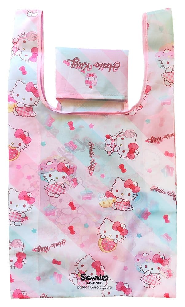 Sanrio Tote Bag Hello Kitty Snack And Sweet Foldable 8721126704321