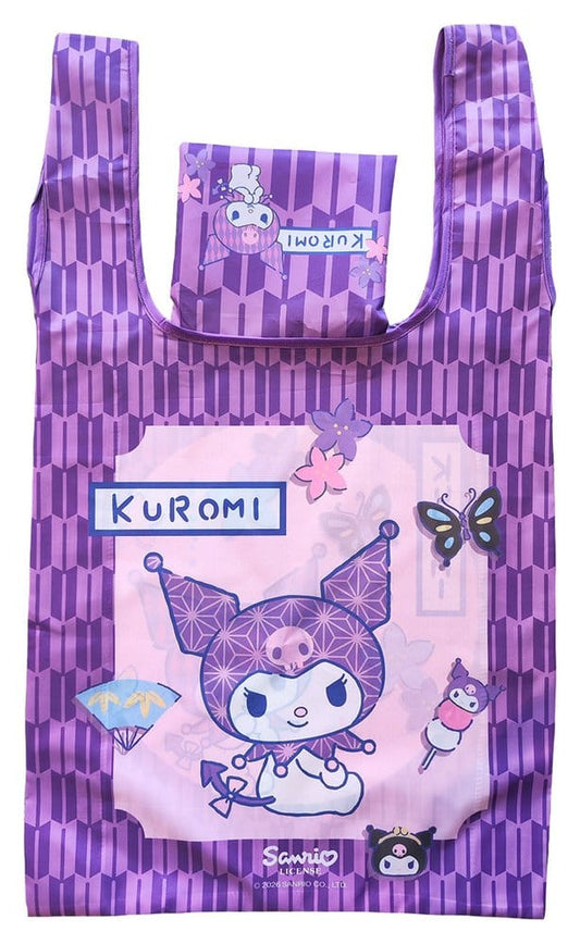 Sanrio Tote Bag Kuromi Japanese Foldable 8721126704338