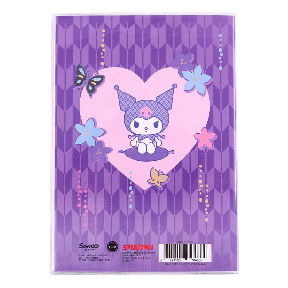 Sanrio Notebook Kuromi Japanese Holographic Checkered 8721126704680
