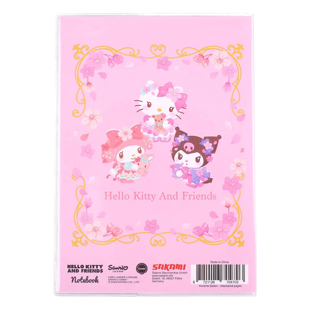 Sanrio Notebook Hello Kitty & Friends Sakura Series Holographic Checkered  8721126704703