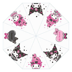 Sanrio Pink Black Party Series Umbrella Kuromi & My Melody Transparent   8721126704857