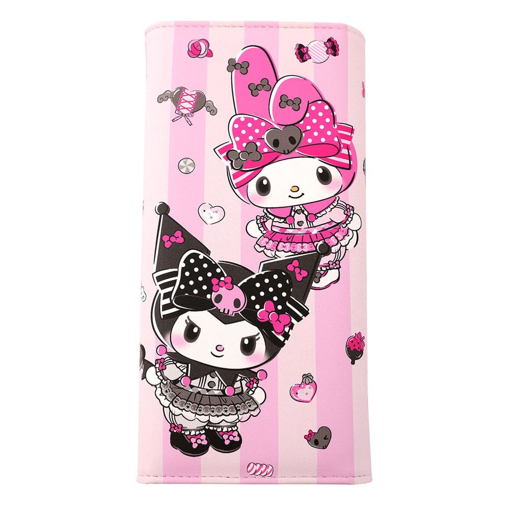 Sanrio Pink Black Party Series Coin Purse Kuromi & My Melody 8721126704888