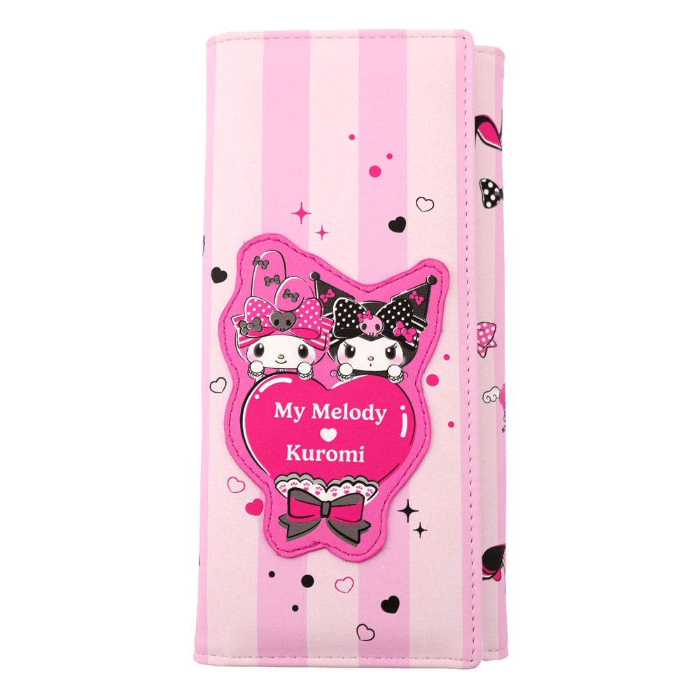 Sanrio Pink Black Party Series Coin Purse Kuromi & My Melody 8721126704888
