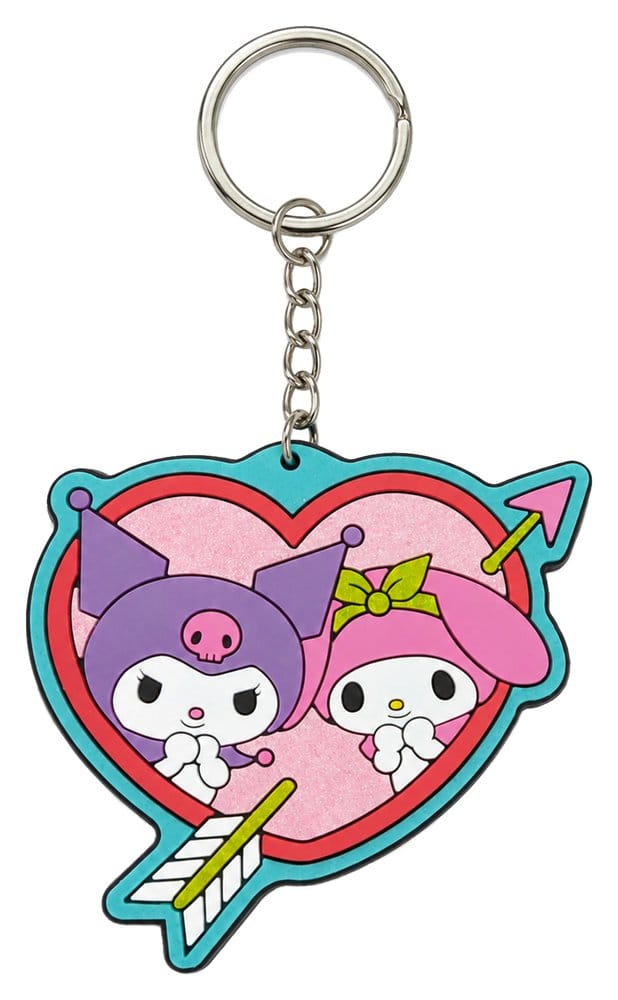 Sanrio Rubber Keychain Kuromi & My Melody 6 cm 8721126705083