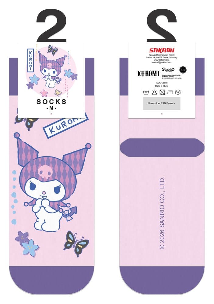 Sanrio Socks Kuromi Japanese Short 36-40 8721126705670