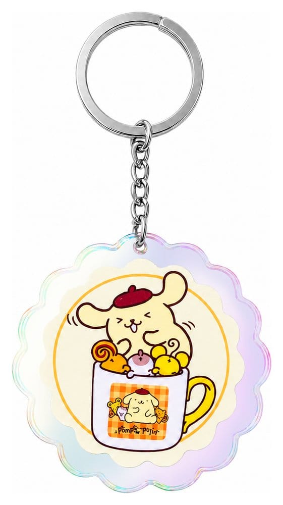 Sanrio Acrylic Keychain Pompompurin 30th Anniversary Squishy Cute Purin 01 8721126706066