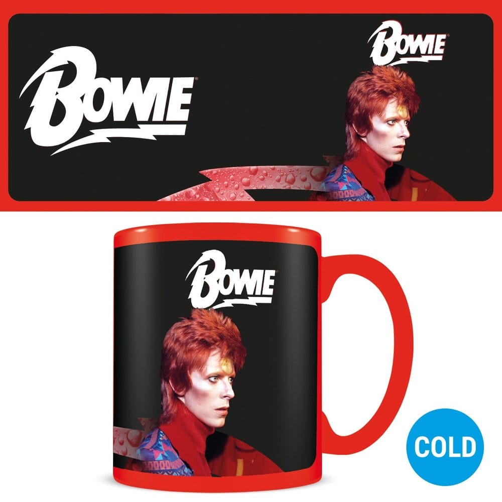 David Bowie Tasse mit Thermoeffekt BoltDavid Bowie Heat Change Mug BoltDavid Bowie mug effet thermique BoltDavid Bowie Taza sensitiva al calor Bolt 5063457010034