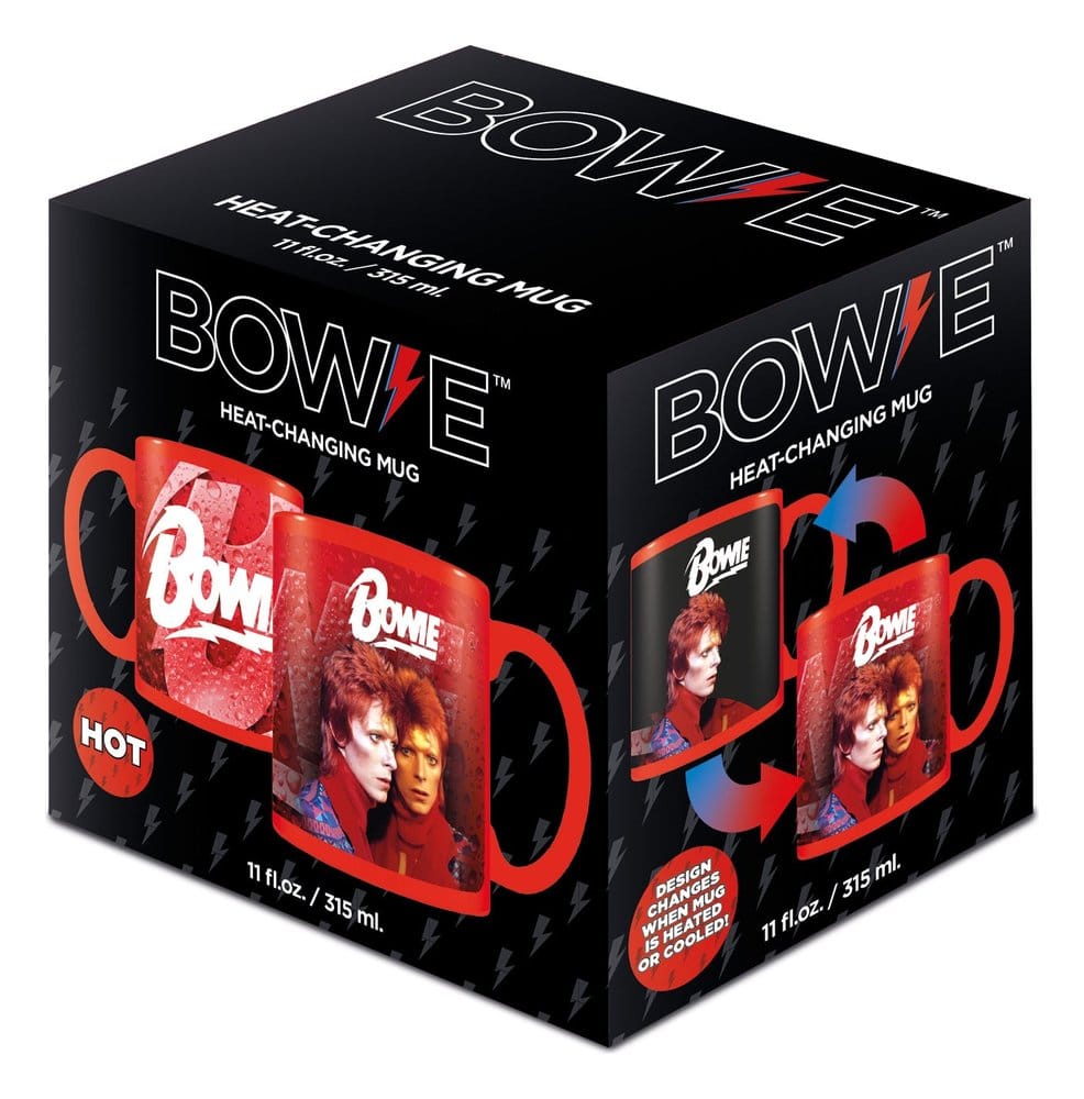 David Bowie Tasse mit Thermoeffekt BoltDavid Bowie Heat Change Mug BoltDavid Bowie mug effet thermique BoltDavid Bowie Taza sensitiva al calor Bolt 5063457010034