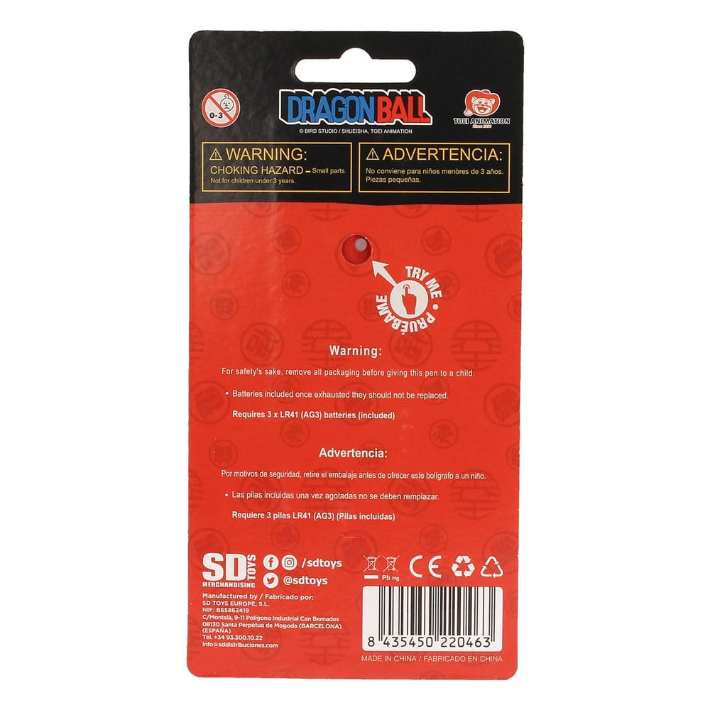 Dragon Ball Pen with Light Projector Goku Kid 8435450220463