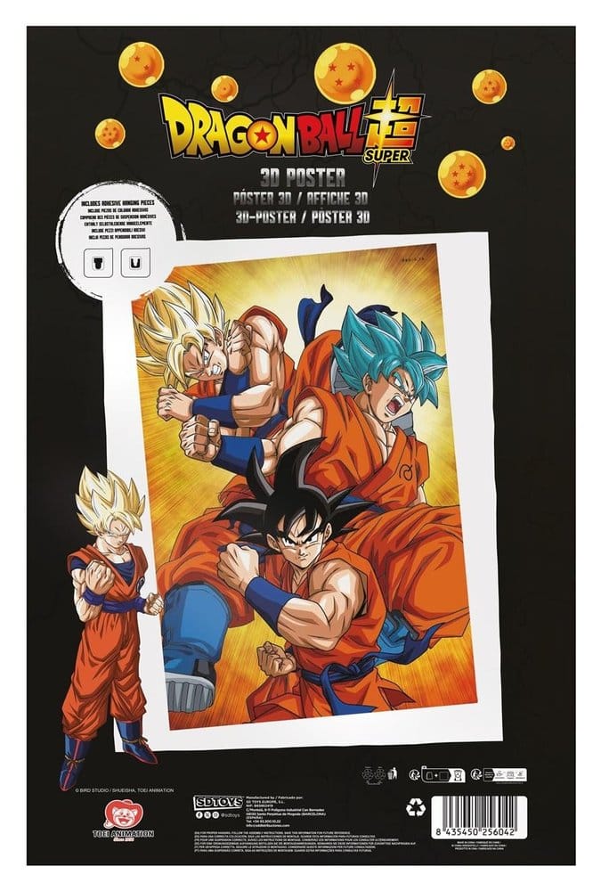 Dragon Ball Super 3D Poster Champa Goku 38 x 58 cm 8435450256424