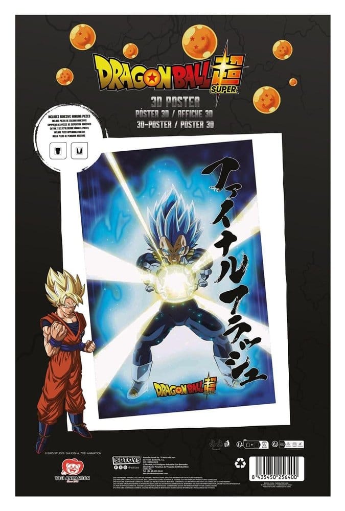 Dragon Ball Super 3D Poster Survival Vegeta 38 x 58 cm  8435450256400