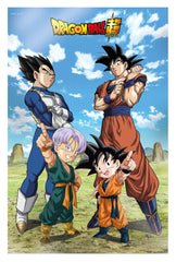 Dragon Ball Super 3D Poster Battle of Gods Goku Vegeta Family 38 x 58 cm  8435450256417