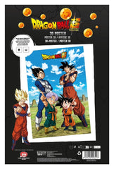Dragon Ball Super 3D Poster Battle of Gods Goku Vegeta Family 38 x 58 cm  8435450256417