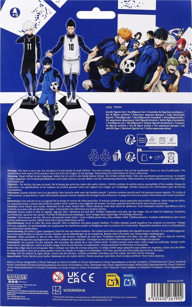 Blue Lock Acrylic Figures Set 15 cm 8435450261992