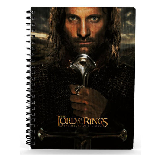 Lord of the Rings Notebook with 3D-Effect Aragorn 8435450251702
