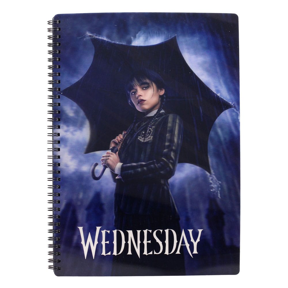 Wednesday Notebook with 3D-Effect Rain 8435450262418