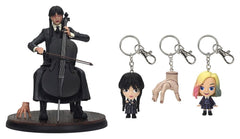Wednesday Cello Figure with Figurative Keychain 20 cm 8435450269202