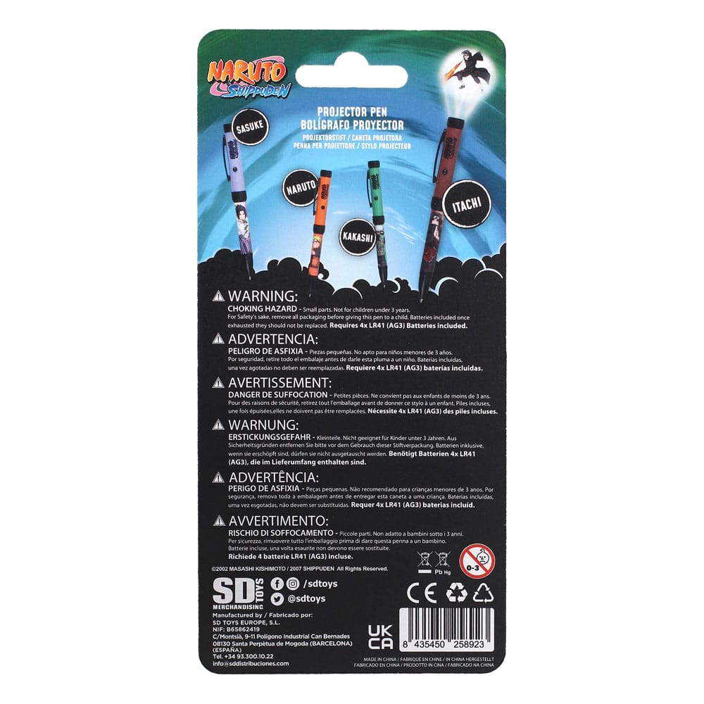 Naruto Shippuden Pen with Light Projector Itachi 8435450258923