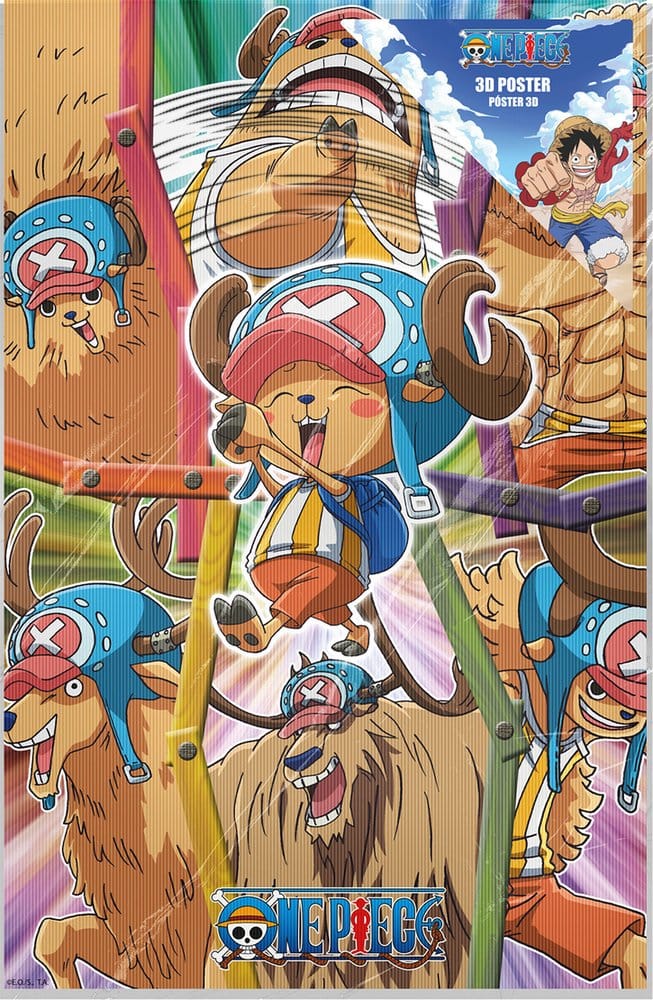 One Piece 3D Poster Chopper 38 x 58 cm 8435450269400