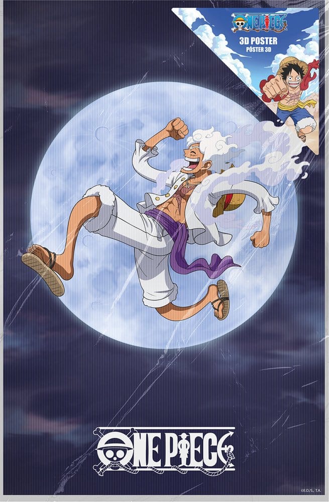 One Piece 3D Poster Monkey D. Luffy Gear 5 38 x 58 cm 8435450269417