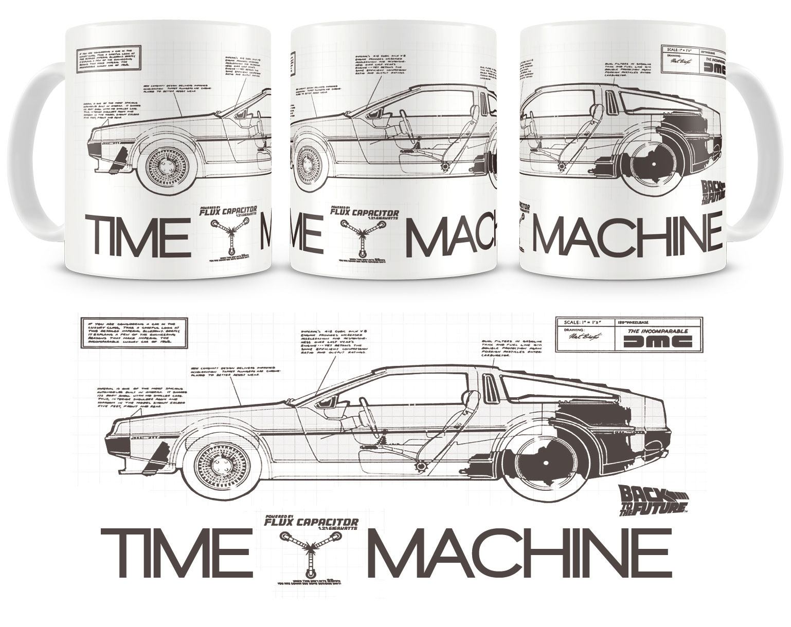 Back to the Future Mug Time Machine 8435450200755