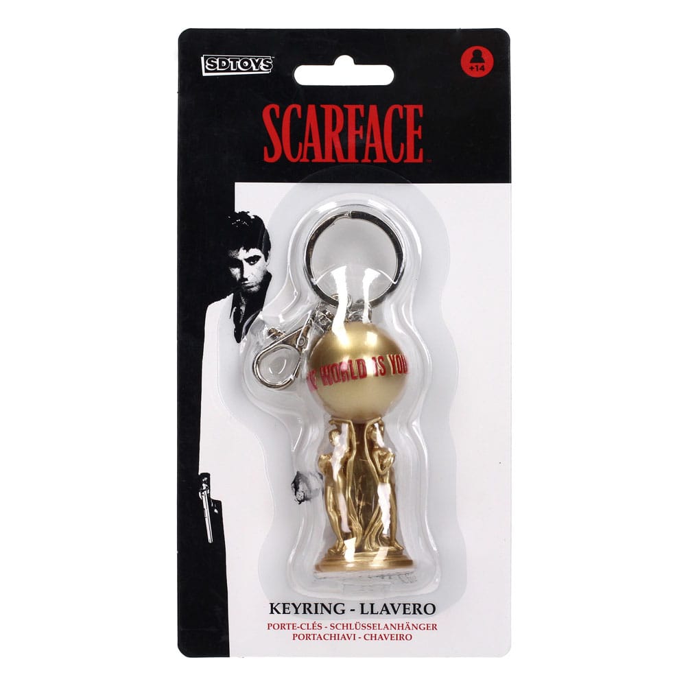 Scarface Keychain The World is Yours 2 cm 8435450250736