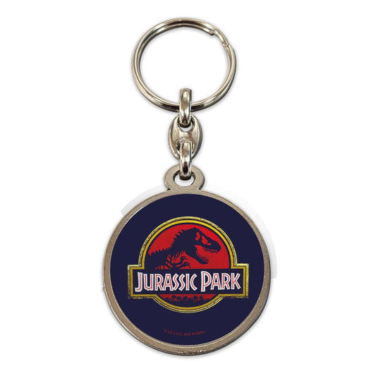 Jurassic Park Metal Keychain Movie Logo 7 cm 8435450253669