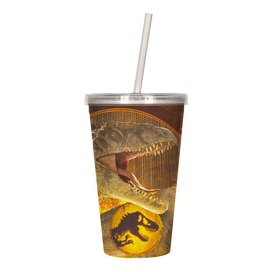Jurassic World 3D Cup & Straw Dominion 8435450255526