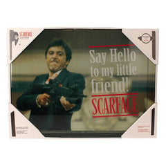 Scarface Glass Poster Say Hello 40 x 30 cm 8436535275965