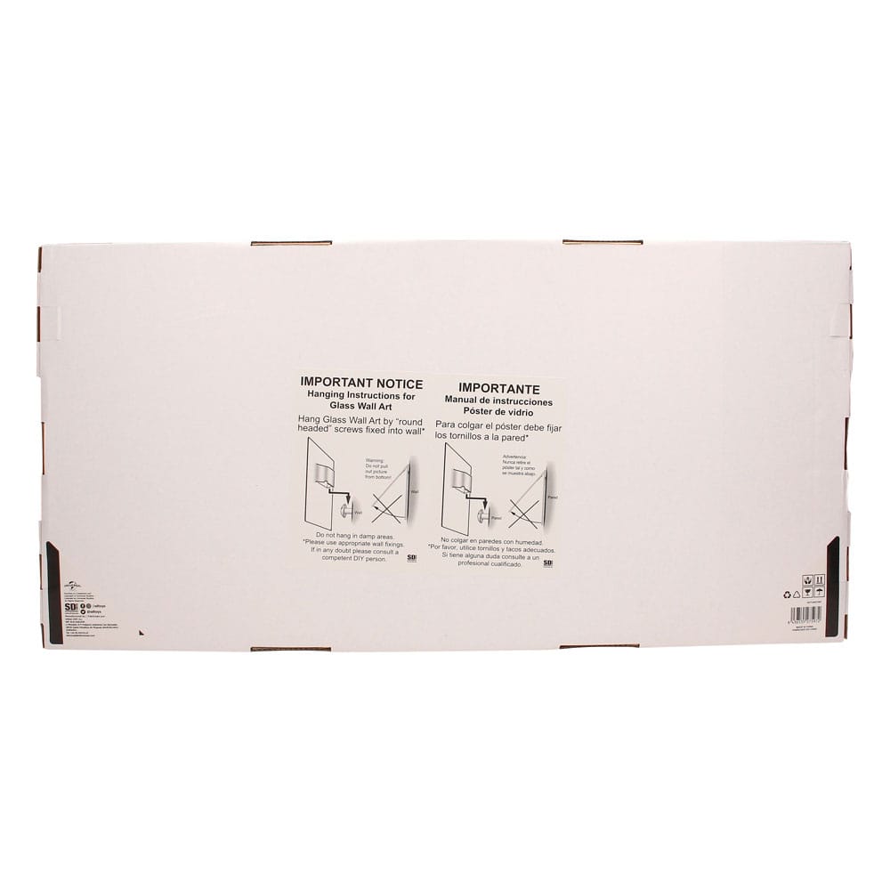 Scarface Glass Poster The World Is Yours (Grey Background) 60 x 30 cm 8436535275972