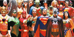 DC Comics Glass Poster Justice League 60 x 30 cm 8435450223914