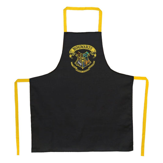 Harry Potter cooking apron Hogwarts Logo Black 8435450243325