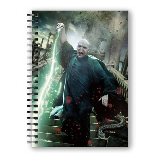 Harry Potter Notebook with 3D-Effect Voldemort Poster 8435450250422