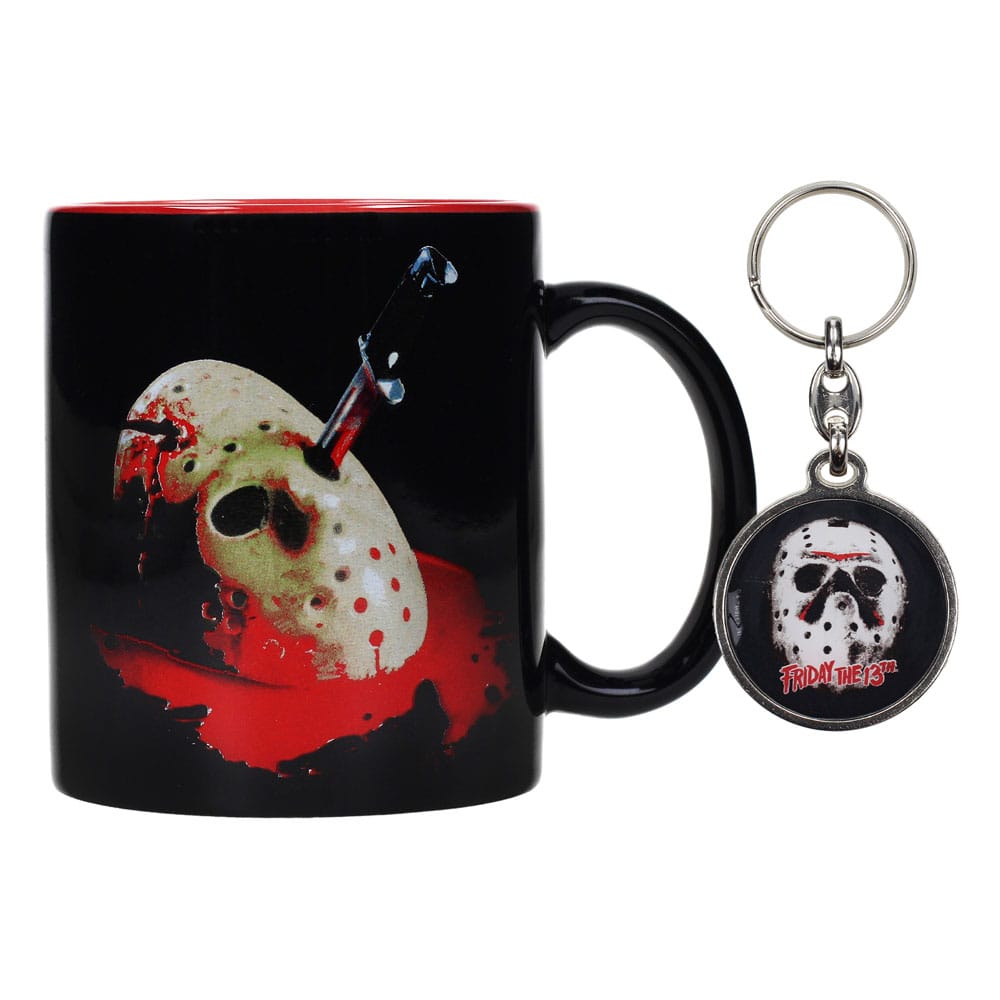 Friday the 13th Gift Set Mug & Keyring Jason's Mask 8435450269271