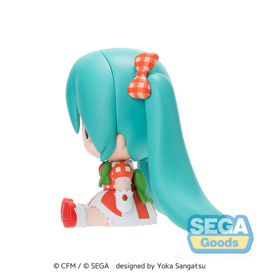 Character Vocal Series 01: Hatsune Miku Fuwa Petit Chibi Figure Hatsune Miku x Love and Berry Dress Up and Dance! Lovely Strawberry 8 cm 4582733440910