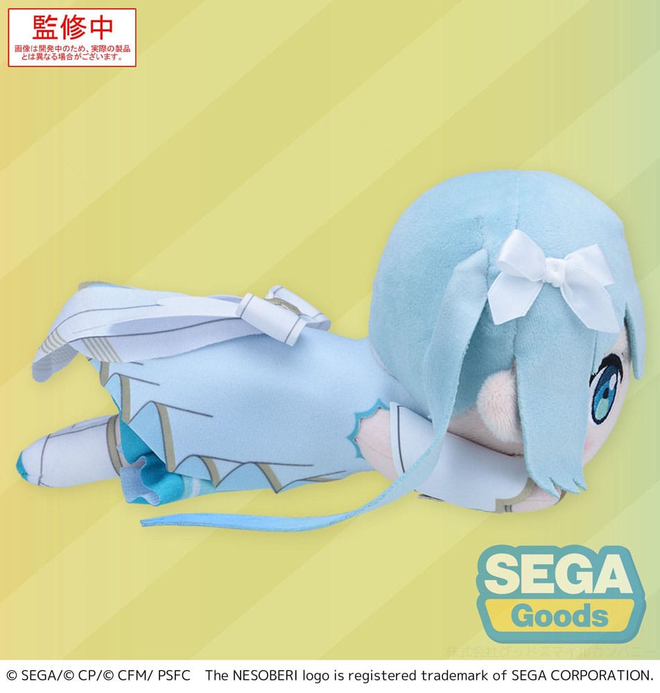 COLORFUL STAGE! The Movie: A Miku Who Can't Sing Nesoberi Lay-Down Plush Figure Hatsune Miku Unshuttered Sekai 16 cm 4582733446714
