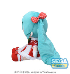 Character Vocal Series 01: Hatsune Miku Fuwa Petit Plush Figure Hatsune Miku x Love and Berry Dress Up and Dance! Lovely Strawberry 40 cm 4582733447742