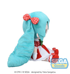 Character Vocal Series 01: Hatsune Miku Fuwa Petit Plush Figure Hatsune Miku x Love and Berry Dress Up and Dance! Lovely Strawberry 40 cm 4582733447742