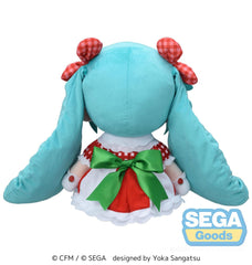 Character Vocal Series 01: Hatsune Miku Fuwa Petit Plush Figure Hatsune Miku x Love and Berry Dress Up and Dance! Lovely Strawberry 40 cm 4582733447742