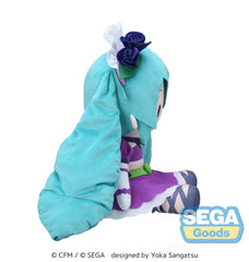 Character Vocal Series 01: Hatsune Miku Fuwa Petit Plush Figure Hatsune Miku x Love and Berry Dress Up and Dance! Sparkly Purple 40 cm 4582733447759