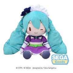 Character Vocal Series 01: Hatsune Miku Fuwa Petit Plush Figure Hatsune Miku x Love and Berry Dress Up and Dance! Sparkly Purple 40 cm 4582733447759