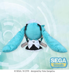 Hatsune Miku Project Diva Arcade Fuwa Petit Mini Plush Figure Miku Maid Ver. (EX) 16 cm 4582733452968
