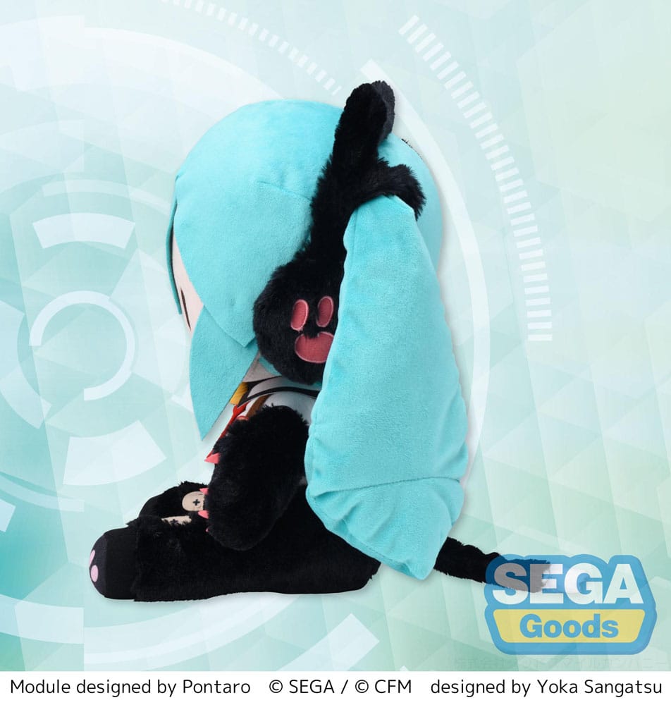 Hatsune Miku Project Diva Arcade Future Tone Fuwa Petit Plush Figure Hatsune Miku Kitty Cat LL 30 cm       4582733458311